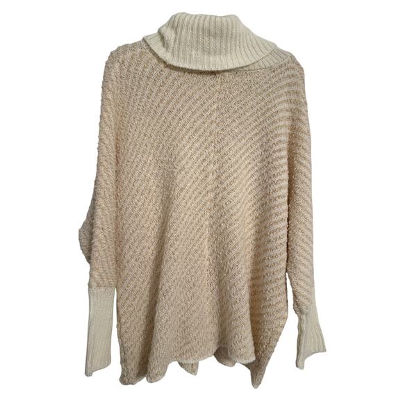Moon & Madison NWT Women's M Boho Chic Popcorn Stripe Dolman Cowl Neck Sweater - Picture 2 of 8